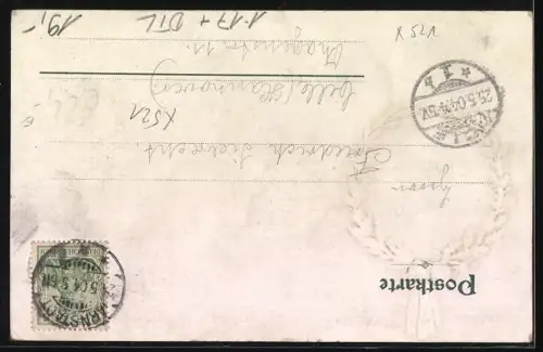 AK Arnstadt, Fürst Karl Günther von Schwarzburg in Uniform mit Orden und Gattin, Liebfrauenkirche