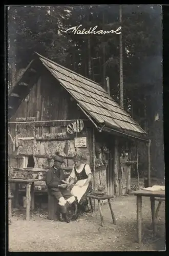 Foto-AK Mariazell, Waldhausl bei der Kaiserin Elisabeth-Warte