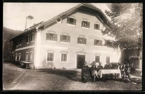 Foto-AK Schladming, Gasthaus Rohrmoos