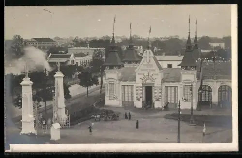 AK Hanoi, Pavillon der Philippinen auf der Ausstellung 1902