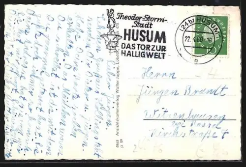 AK Hollingstedt /Schleswig, Gemischtwaren H. Dwenger, Mühle, Partie an der Treene, Schule