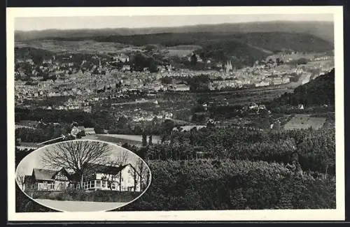 AK Marburg /L., Gasthaus Hansenshaus rechts, Bes. Fritz Schmenner
