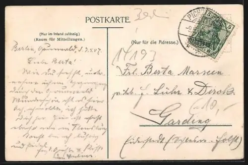 AK Berlin-Grunewald, Schildhorn, Schmidt`s Gasthaus, Schiffsanleger