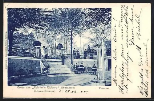 AK Hamburg-Ottensen, Gasthof Reichel`s Elbburg in der Elbchaussee