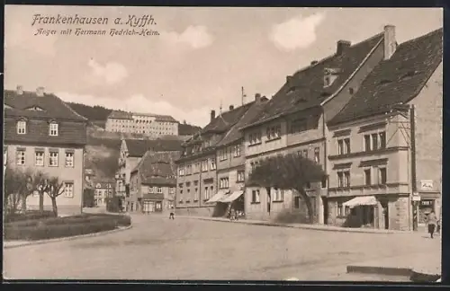 AK Frankenhausen a. Kyffh., Anger mit Hermann-Friedrich-Heim