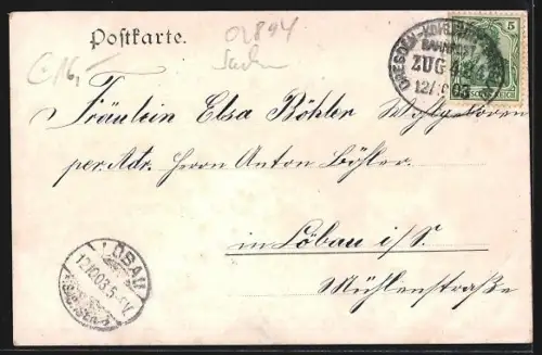 AK Reichenbach / O.-L., Marktplatz