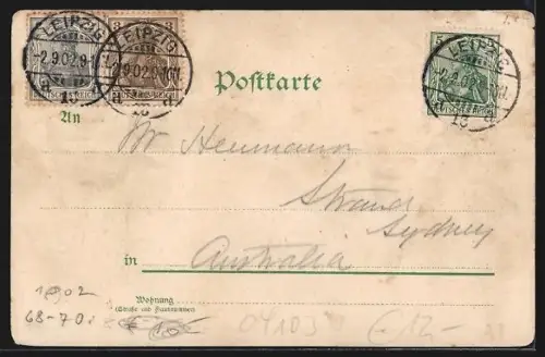 Lithographie Leipzig, Gasthaus Auerbach`s Keller, Blick in den Faust-Keller