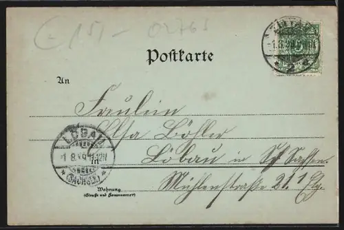 Mondschein-AK Zittau, Weinau-Restaurant, Rathaus, Königl. Baugewerkschule, Katholische Kirche, Ortsansicht