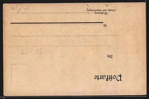 Lithographie Hannover, Hannoverlied, Stadtwappen