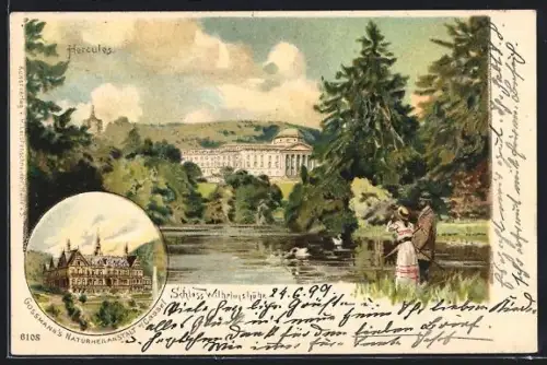 Lithographie Kassel, Hotel Kassler Hof, Herkules