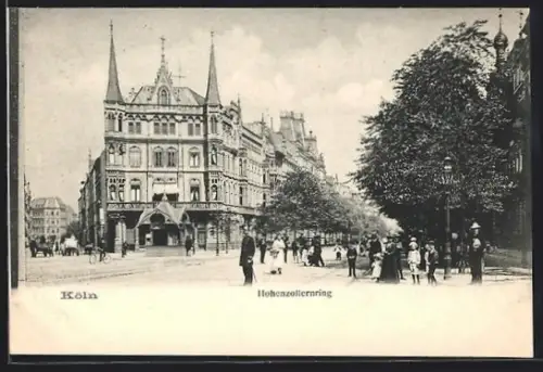 AK Köln-Neustadt, Strassenpartie am Hohenzollernring