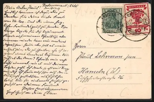 AK Radevormwald, Ansicht der Leimholermühle