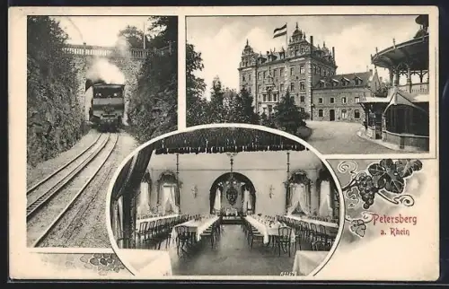 AK Petersberg a. Rhein, Bergbahn zum Hotel Petersberg