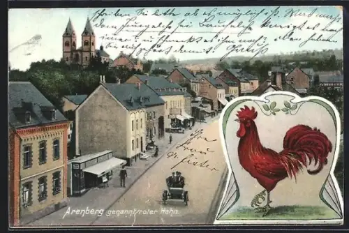 AK Arenberg, Ortsansicht, Roter Hahn