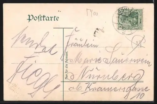 AK Koblenz, Castor-Kirche, Backstein-Sockel