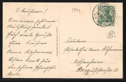 AK Sayn, Schloss mit Park, vom Wasser gesehen