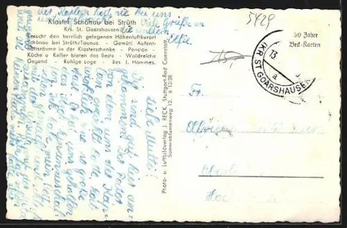 AK Strüth /Ts., Kloster Schönau, Panorama