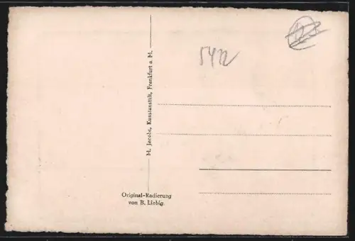 Künstler-AK St. Goarshausen, Burg Katz mit Ortsblick aus der Vogelschau