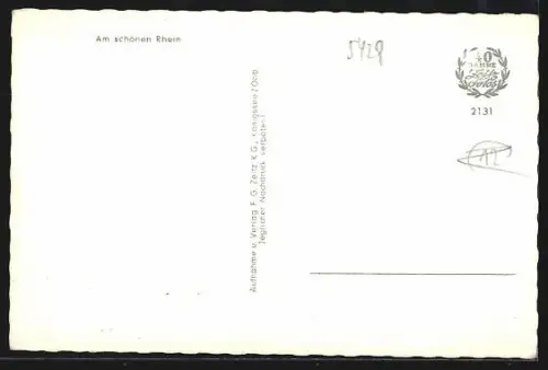 AK Reichenberg /St. Goarshausen, Ortsansicht mit Burg