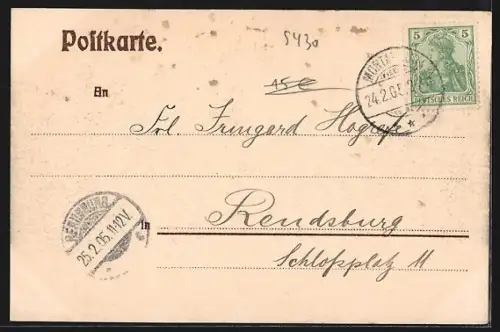 AK Montabaur, Ortspanorama aus der Vogelschau