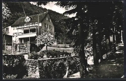 AK St. Goarshausen /Rh., Pension Haus Gute Mühle H. Lüngen
