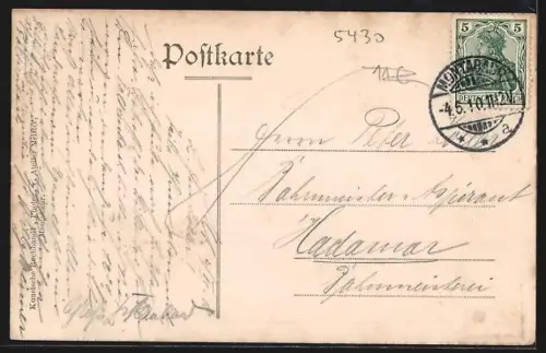 AK Montabaur, Ortsansicht mit Fernblick