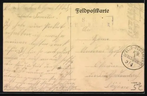 AK Woinville, Vue panoramique du village avec église et collines en arrière-plan