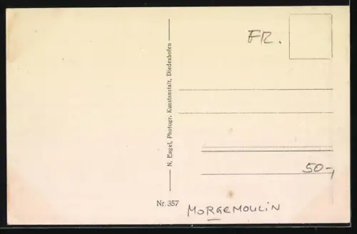 AK Morgemoulin, Monument commémoratif du champ de bataille occidental près de Verdun