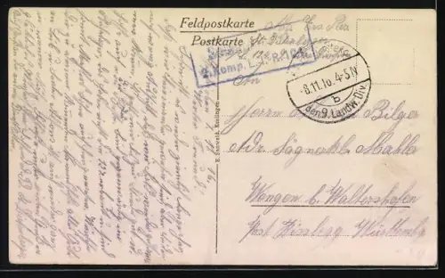 AK Verdun, Vue aérienne de la ville en temps de guerre