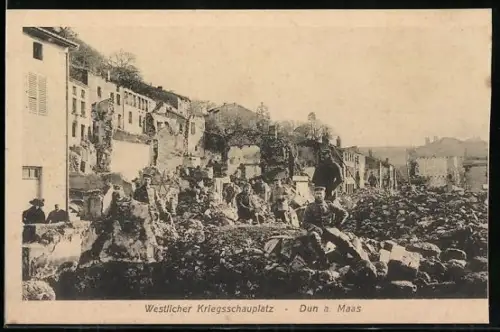 AK Dun /Meuse, Vestiges du champ de bataille occidental