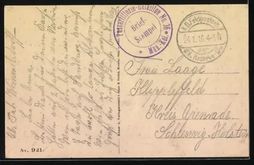 AK Amel, Rue principale avec bâtiments en ruines et habitants