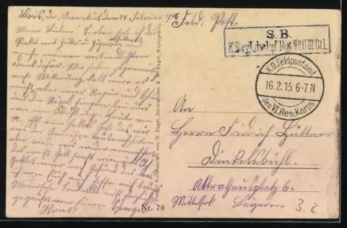 AK Dun /Maas, Scène du champ de bataille occidental