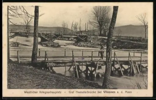 AK Vilosnes, Pont Haeseler sur le front occidental à la Maas