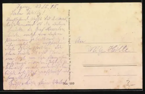 AK Vilosnes, Pont Haeseler sur le front occidental à la Maas