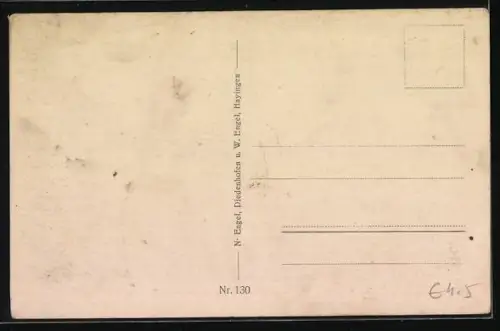 AK Étain, Champ de bataille occidental avec ruines et soldats