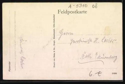 AK Montsec, Vue du village sur la colline