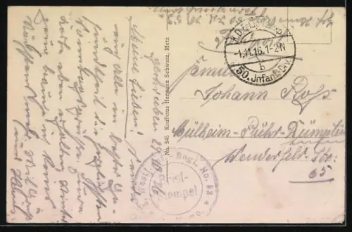 AK Étain, Gravement endommagé par le feu des grenades en combat