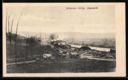 AK Vilosnes-Sivry, Scierie près de la rivière dans un paysage rural
