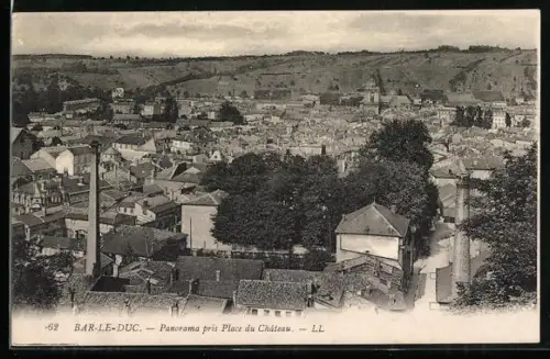 AK Bar-le-Duc, Panorama pris Place du Château