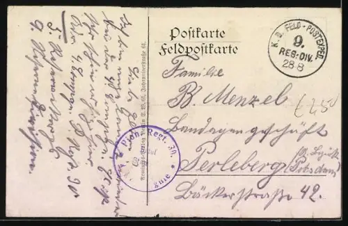 AK Étain, Église vue depuis les toits du village