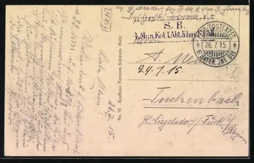 AK Loupmont /St. Mihiel, Vue de la rue après la bataille