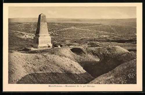 AK Mort-Homme, Monument de la 40e Division