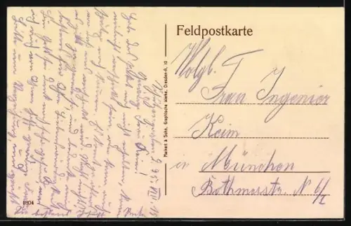 AK St.-Mihiel, St. Michaeliskirche mit dem Justizpalast