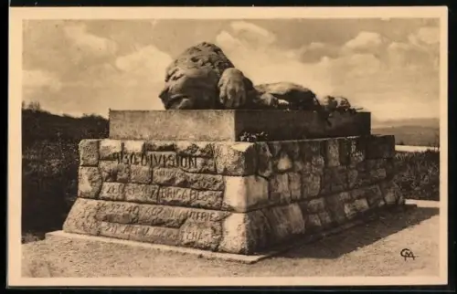 AK Fleury-devant-Douaumont, Monument au Carrefour Sainte-Fine par l`Association de la 132e Division