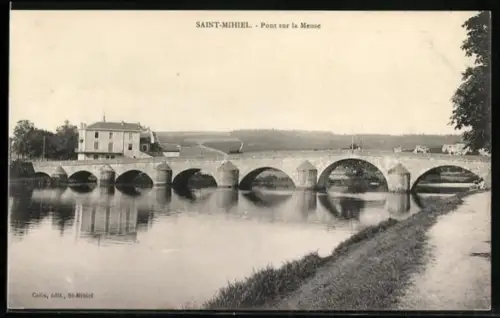 AK Saint-Mihiel, Pont sur la Meuse