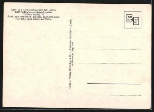 AK Fallingbostel-Adolphsheide, Gast- und Pensionshaus Schnehagen