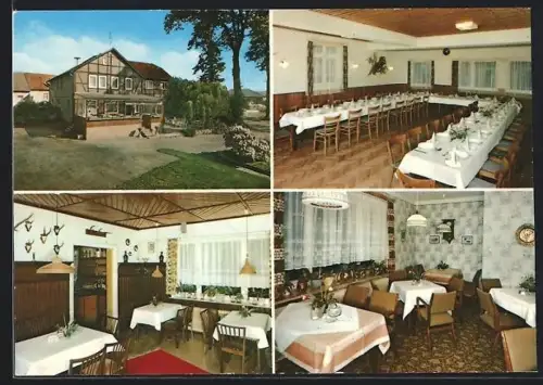 AK Fallingbostel-Adolphsheide, Gast- und Pensionshaus Schnehagen mit Ansicht der Räumlichkeiten