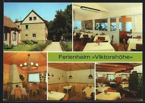 AK Friedrichsbrunn, Betriebsferienheim Viktorshöhe, Aussen- und Innenansicht