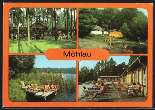 AK Möhlau, Campingplatz, Gaststätte Waldschänke