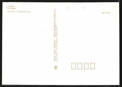 AK Dessau, Strandbad Adria, Impressionen